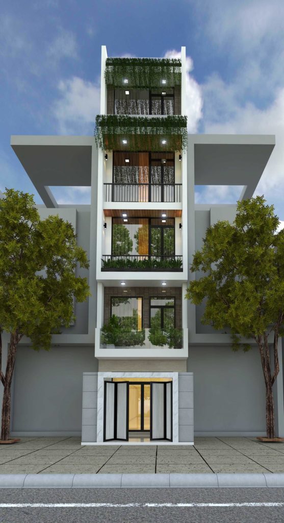 Mẫu thiết kế nhà phố 4x20