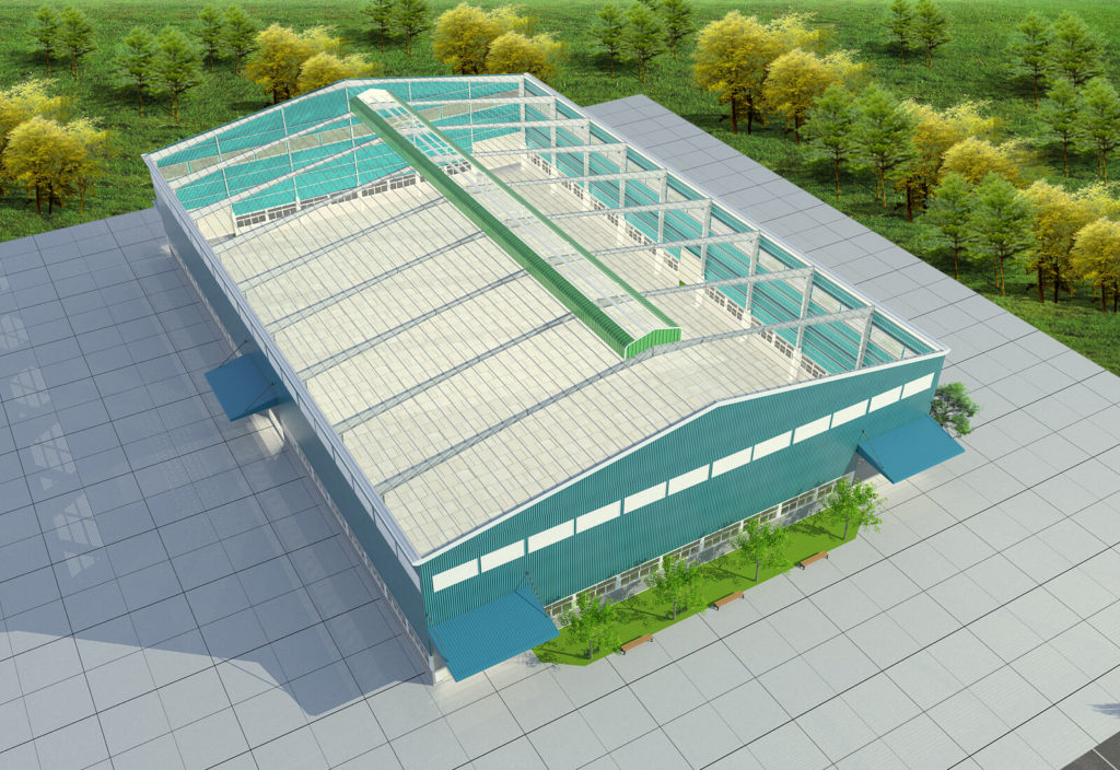 Mô phỏng nhà xưởng công Ty UTIHOUSE