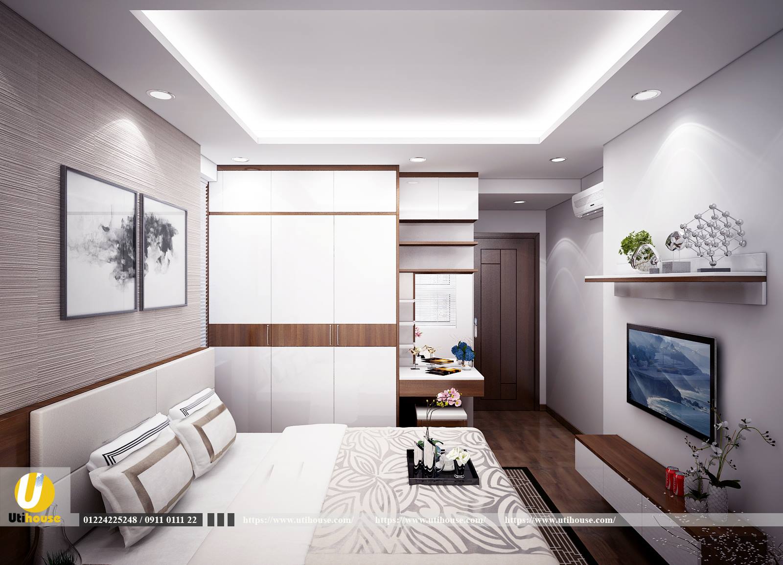 Phòng ngủ master căn hộ richstar Tân Phú