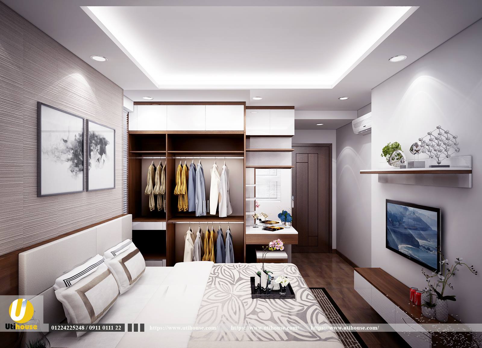 Phòng ngủ master căn hộ richstar Tân Phú