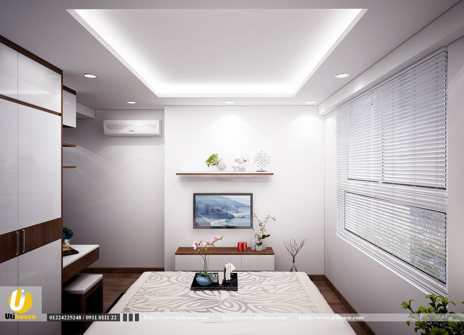 Phòng ngủ master căn hộ richstar Tân Phú