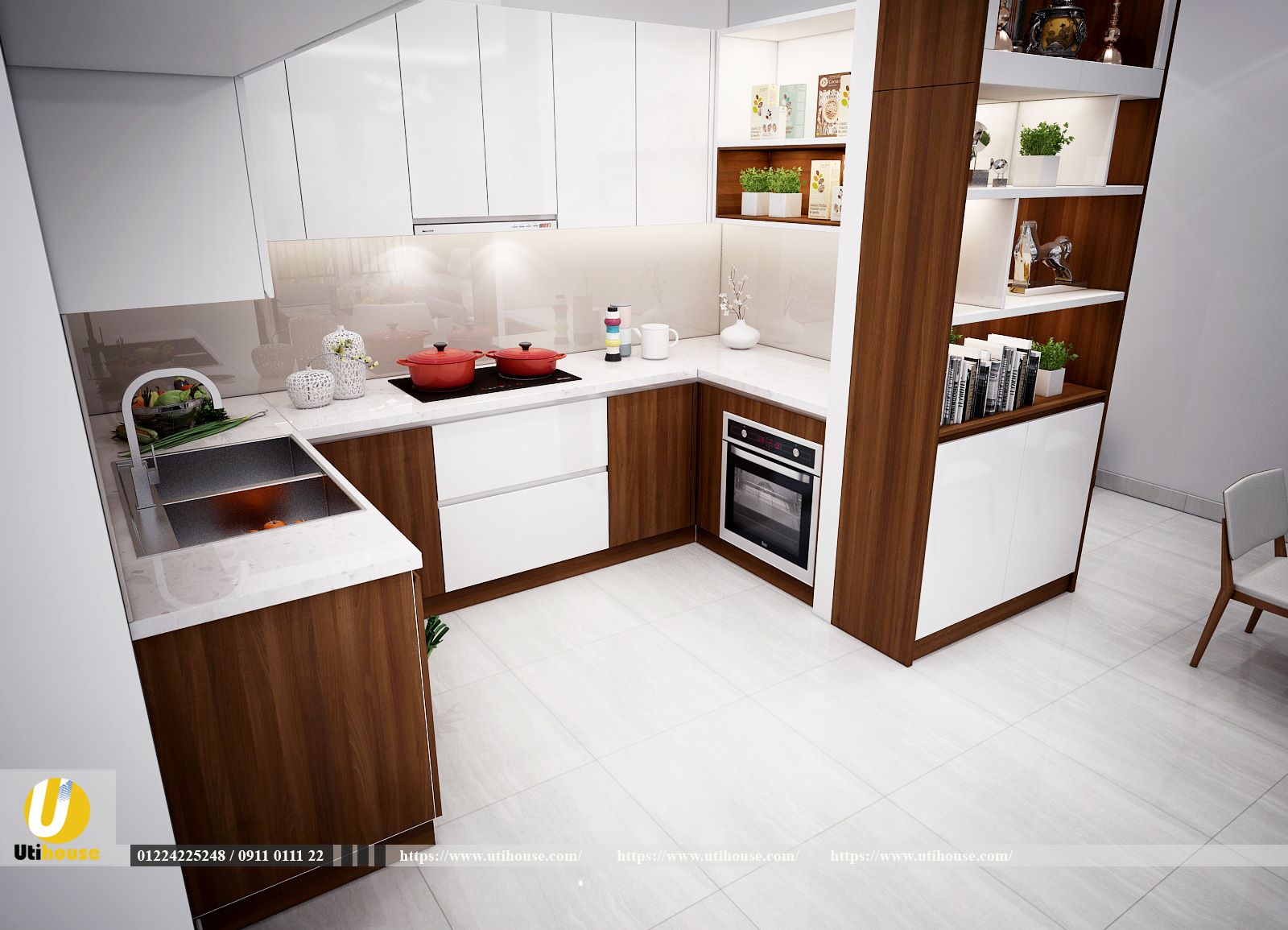 Thiết kế bếp căn hộ