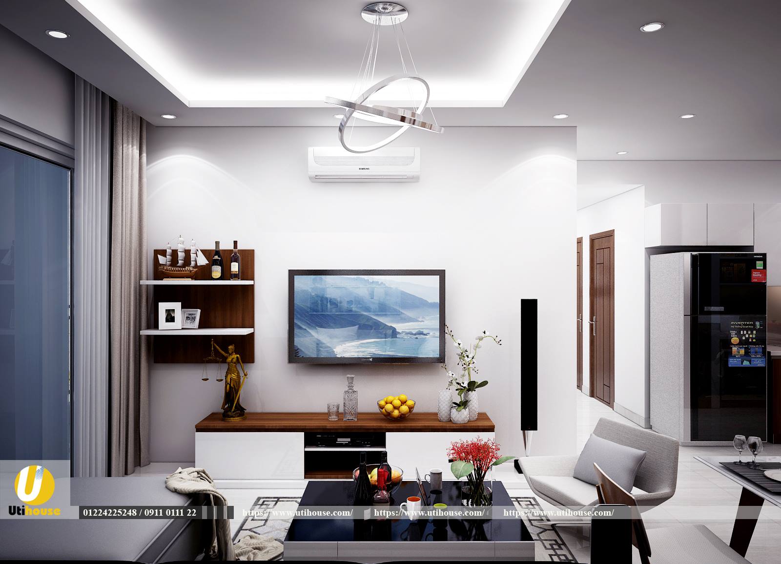 Phòng khách căn hộ richstar tân phú