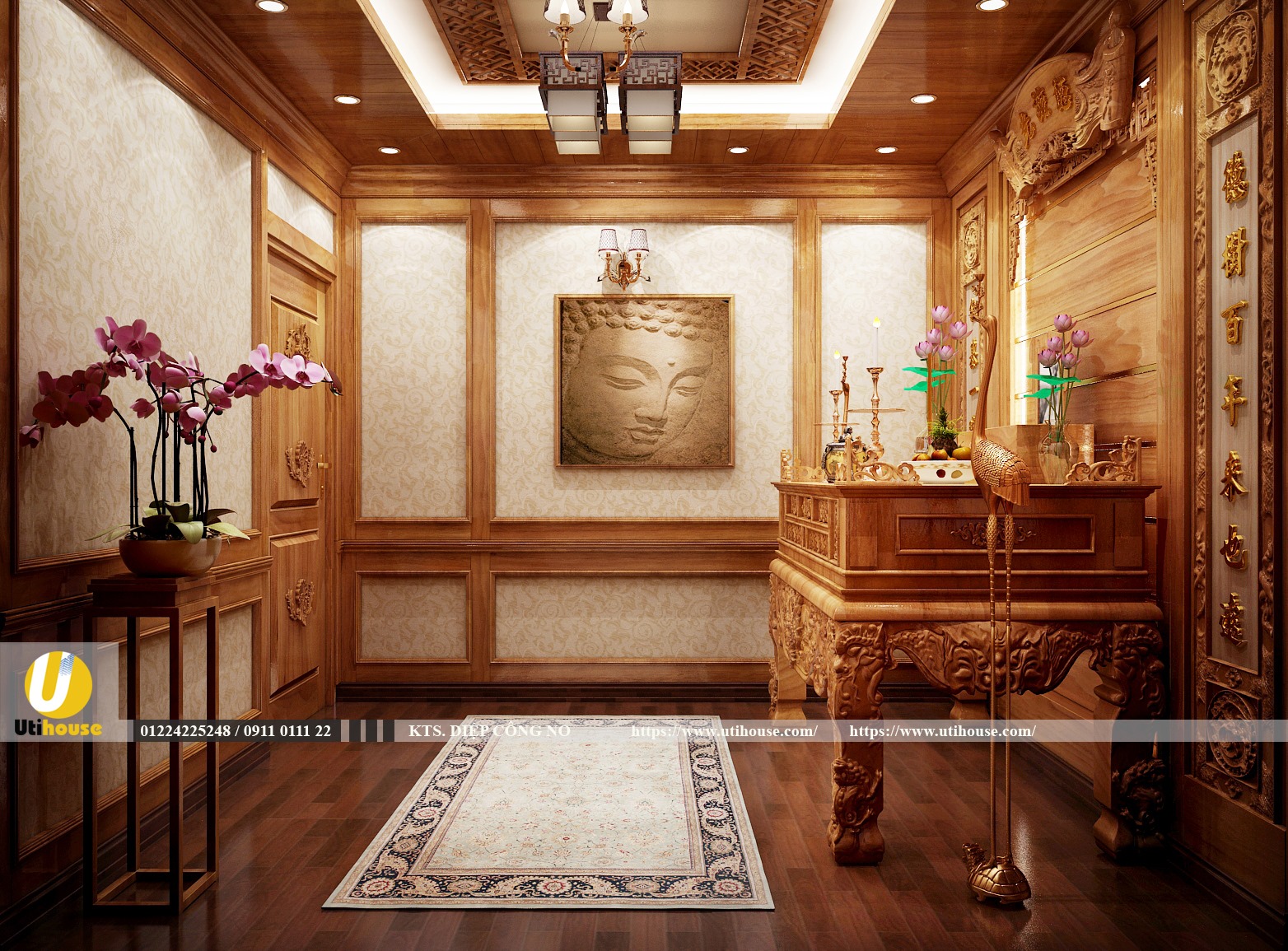 Kinh nghiệm thiết kế phòng thờ hợp phong thuỷ