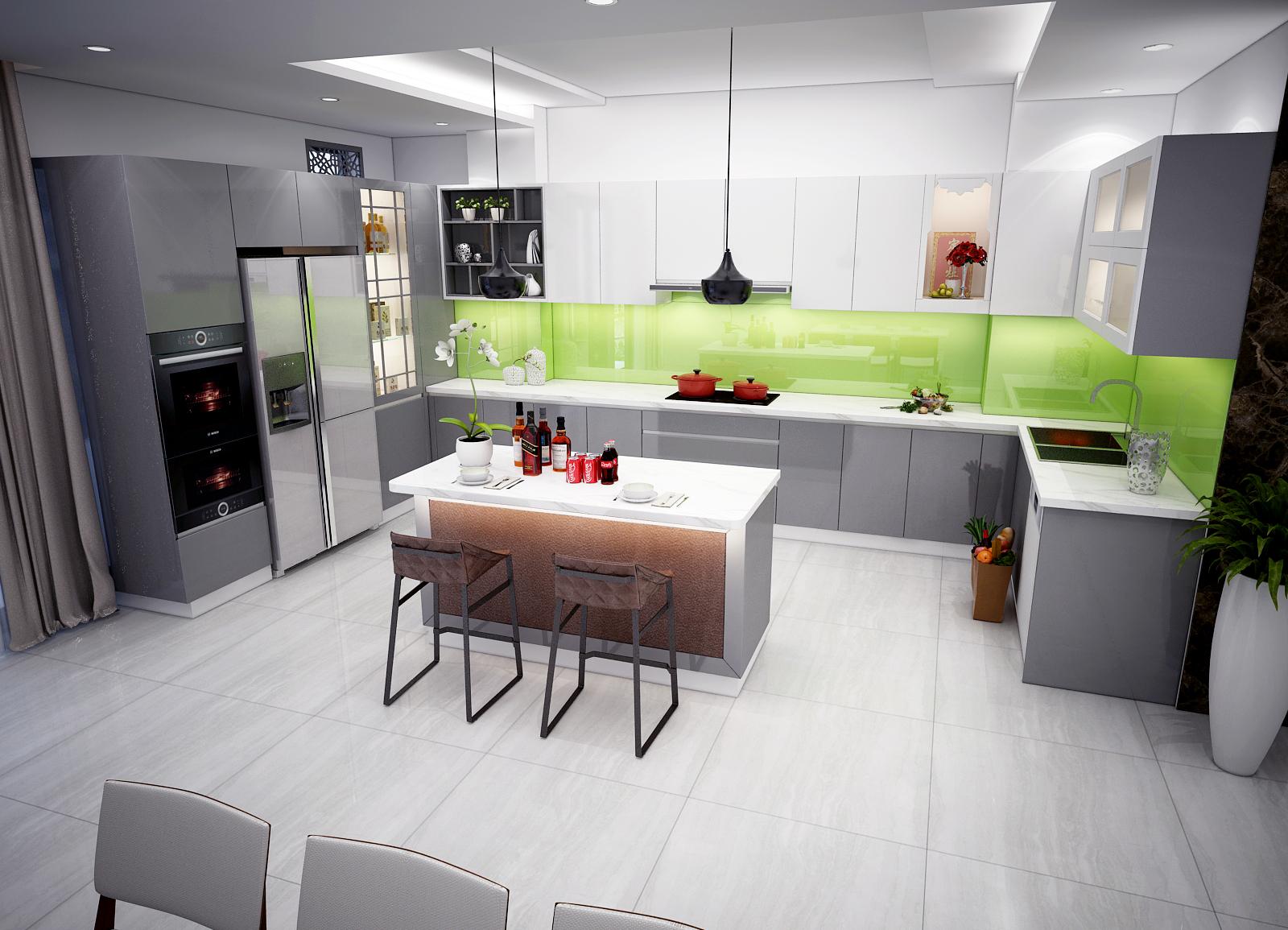 Thiết kế bếp chung cư siêu nhỏ, tận dụng tối đa diện tích